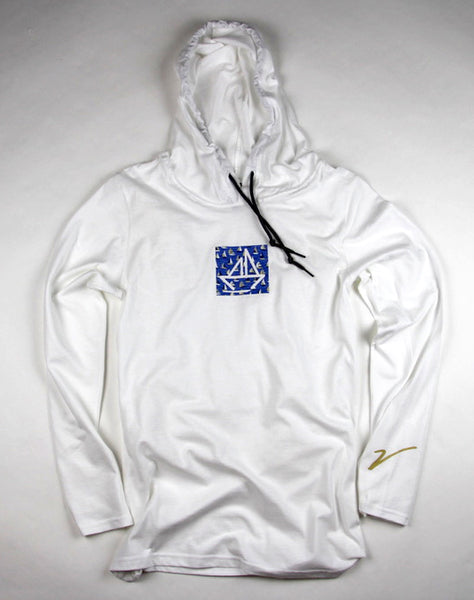 White Lightweight Sailboat Hoodie